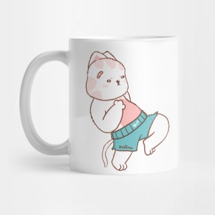 cute fighter cat muay thai boxing, Knee action, great idea for muay thai, boxing lover. It will bring their smile with this gift Mug